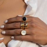 Lilith ring - black onyx - Danielle Gerber Freedom Jewelry
