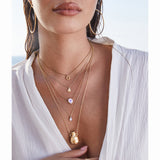 Baby Eden Necklace & diamonds - Moonstone - Danielle Gerber Freedom Jewelry