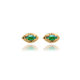 Nyx Studs - emerald - Danielle Gerber Freedom Jewelry