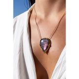 One of a kind Mystic Purple Labradorite Pendant - Danielle Gerber Freedom Jewelry