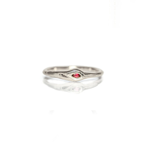 Petite Crane Ring & ruby - Danielle Gerber Freedom Jewelry