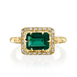 Mystic  Rectangle Eden Ring - Emerald - Danielle Gerber Freedom Jewelry