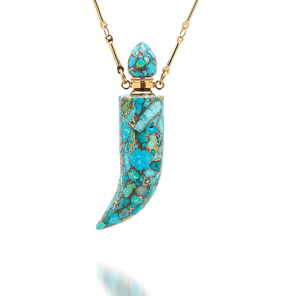 Potion in a bottle - Turquoise Horn - Danielle Gerber Freedom Jewelry